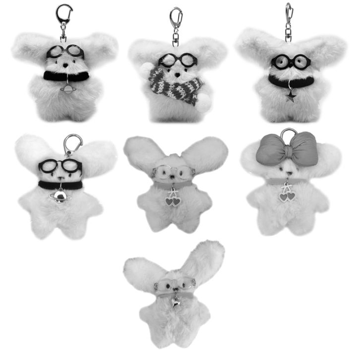 yf-chain-punk-plush-rabbit-keychain-fashion-jewelry-dolls-pendant-accessory
