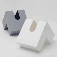 2022 New Style Nordic Right Angle Desktop Napkin Paper Storage Case Tissue Box Holder Organizer Kitchen Livingroom Bedroom Tissue Holders