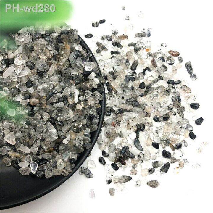 3-5mm-50g-natural-black-hair-quartz-rutilated-crystal-rock-stones-healing-reiki-gravel-natural-quartz-crystals