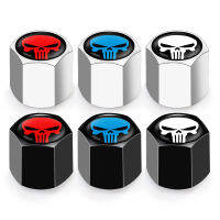 4PCS ยาง Cap Valve Caps อุปกรณ์ตกแต่งรถยนต์ Modified Tyre Core Cover Trim Black Silver Metal สำหรับ BMW M-HHFG STORE