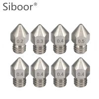 5PCS MK8 Nozzle M6 Threaded Stainless Steel for 1.75mm Filament Print Head CR 10 Ender 8 Nozzle Optional Makebot 3D Printer Part ELEGANT