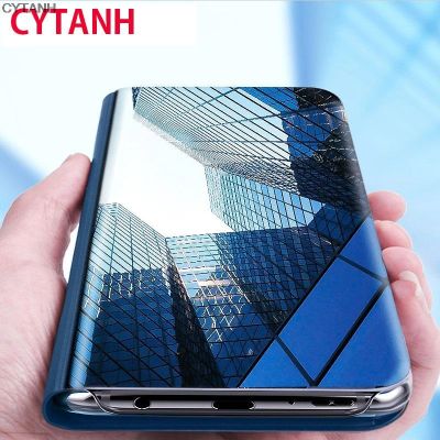 CYTANH （SPOT EXPRESS）เคสโทรศัพท์กระจกสมาร์ทสำหรับ Samsung Note 3 4 5 8 9,5Edge 10 Pro เคสแบบพับปิดได้ Galaxy 10Lite 10Plus 20 20Ultra