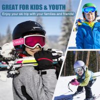 [RU local warehouse] findway brand Kids Ski Goggles OTG Anti-Fog winter Snowboard glasses for Age 8-14 Boys Girls children Youth