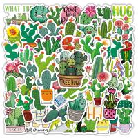 ♕ 10/30/50PCS New Cute Green Plant Cactus Graffiti Waterproof Sticker Suitcase Notebook Refrigerator Stationery BoxHelmetWholesale