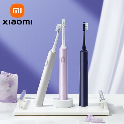 XIAOMI MIJIA Sonic แปรงสีฟันไฟฟ้า T302 Ultrasonic Vitor ฟัน Whitener IPX8กันน้ำ Oral Hygiene Cleaner Brush