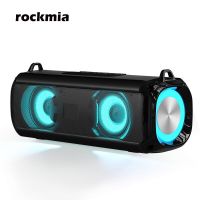 Popler Rockmia RGB Lampu Speaker LED EBS-045บลูทูธ5.0พอร์ต Nirkabel Musik Micrphone ที่สร้างขึ้น TF Kartu Dukungan