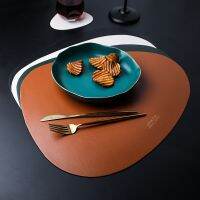 【CC】❂  Coasters Leather Placemat European Table Decoration