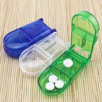 【YF】 1pc Pill Cutter Medicine Split Box Portable Small Health Care Pills Case