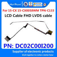 Kabel สายแล็ปท็อป LCD Asal Baru FHD LVDS สำหรับ HP 15-CX 15-CX0058WM 15-cx00076t X TPN-C133 DPF50 DC02C00I200 30ขา