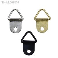 ✁☍  25pcs Golden Silver Black Triangle Hanging Oil Painting Mirror Picture Frame Hanger Art Work Photo Wall Hook with screws