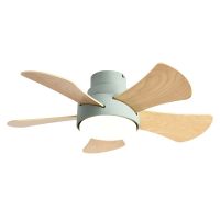 DC Silent Fan Ceiling Lamp Loft Fans With LED Light and Remote Modern Lamps for Living Room Hall Ventilator Lights Wood Lighting Exhaust Fans