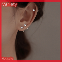 Variety ✨Hot Sale✨ ต่างหูหัวใจ1คู่สำหรับผู้หญิงหูเล็บกระดูกอ่อนต่างหูเกลียวสตั๊ดเครื่องประดับร่างกายของขวัญ