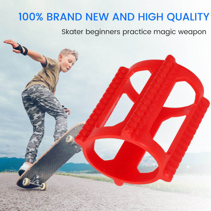 4pcs Skate Trainer for Practicing Skate Tricks Faster Rubber Skateboard