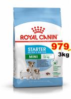 Royal mini starter 3kg สูตรแม่สุนัขพันธุ์เล็กอุ้มท้อง-เลี้ยงลูก และลูกสุนัขหย่านม- 2เดือน Exp.05/2024