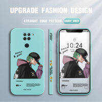 (คลังสินค้าพร้อม) เคสโทรศัพท์โทรศัพท์มือถือสำหรับ Xiaomi Redmi Note 9เคสโทรศัพท์สำหรับเด็กหญิงเด็กชายอะนิเมะ Roronoa Zoro ปลอกขอบด้านข้างเหลวกล้องปกป้องฝาหลัง