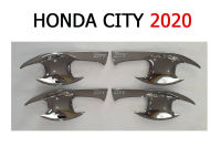 เบ้าประตู/เบ้ากันรอย/เบ้ารองมือเปิดประตู Honda City 2020 ชุบโครเมี่ยม / ฮอนด้า ซิตี้