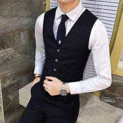 CODTheresa Finger British suit waistcoat mens suit waistcoat mens slim fit business thin vest wo英伦西服马甲男士西装马甲男修身商务薄款背心工作服装正装马夹7.27