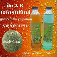 ปุ๋ยabไฮโดรโปนิกส์ ปุ๋ยAB ปุ๋ยน้ำ สูตรเพิ่มธาตุเหล็ก สำหรับผล เมล่อน ต้นไม้ A 1ลิตร B1ลิตร