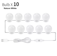 【Worth-Buy】 โต๊ะเครื่องแป้งกระจกสำหรับแต่งตัวโคมไฟติดผนังไฟ Led 16W หลอดไฟ Led สไตล์ฮอลลีวูดแบบมีช่องเสียบ Usb สวิตช์สัมผัส