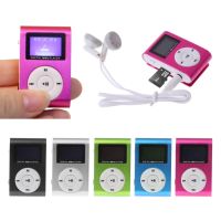 EMINEN ยูเอสบี รองรับการ์ด Micro SD ขนาด32GB ช่องเสียบการ์ด TF สื่อเพลง หน้าจอ LCD LCD เครื่องเล่น MP3 คลิปโลหะแบบหนีบ