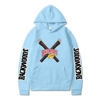 แฟชั่นเสื้อกันหนาวผู้ชายHoodies Backwoodพิมพ์Pullover Hooded Harajuku Hoodie Hipster Streetshirt Hip Hopเสื้อผ้าUnisex Tops