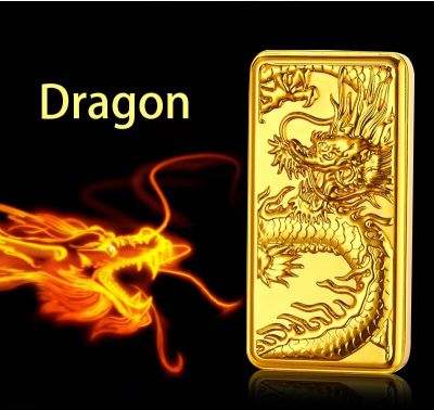 ZZOOI Tungsten Turbo USB Lighter Dragon Tiger Pattern Electronic USB Charge Free Laser Logo