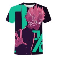 Mob Psycho 100 เสื้อยืดอะนิเมะ 3Dพิมพ์Streetwear Harajukuเด็กTees Topsเสื้อผ้าผู้ชายผู้หญิงสบายๆแฟชั่นเสื้อยืดขนาดใหญ่