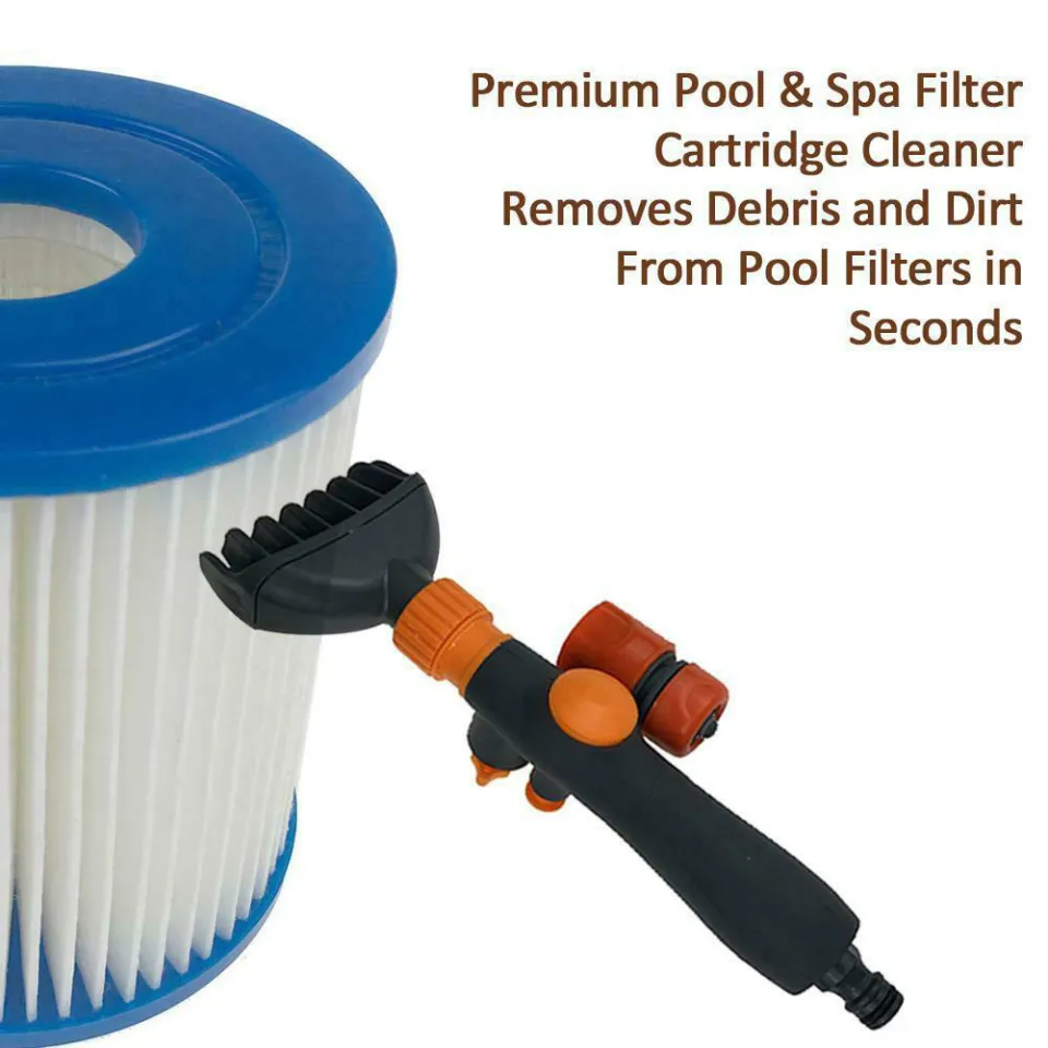 Filter Jet Cleaner Pool Hot Tub Spa Water Wand Cartridge Hand Held Cleaning  Brush