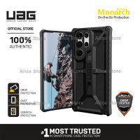 UAG Monarch Series Phone Case for Samsung Galaxy S22 Ultra / S22 Plus with Military Drop Protective Case Cover - Black