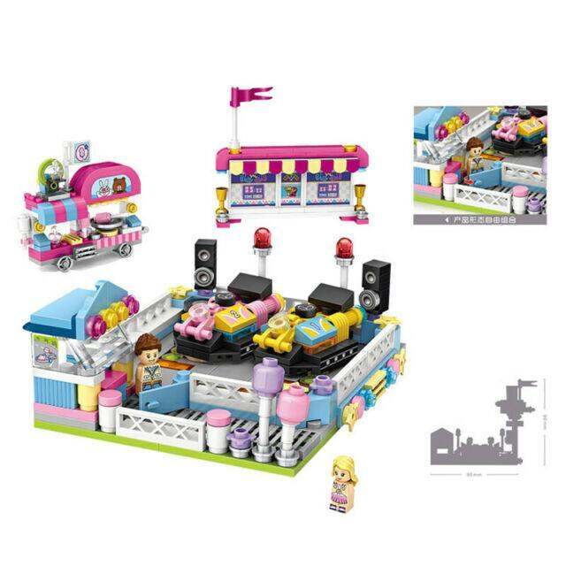 ตัวต่อ-loz-1728-amusement-park-bumper-cars-dodgem-mini-blocks-diamond-nano-building-toy-จำนวนตัวต่อ-432-ชิ้น