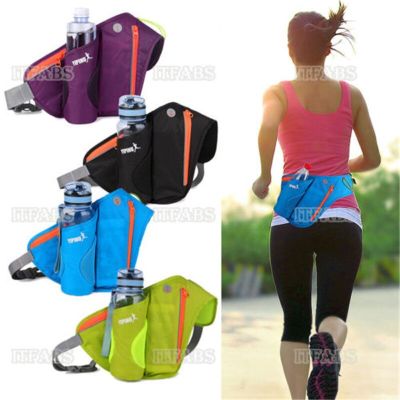 2021 New Women Man Bum Waist Belt Bag Pockets Running Bottle Phone Key Holder Travel Jogging Sports Unisex Waist Packs Running Belt