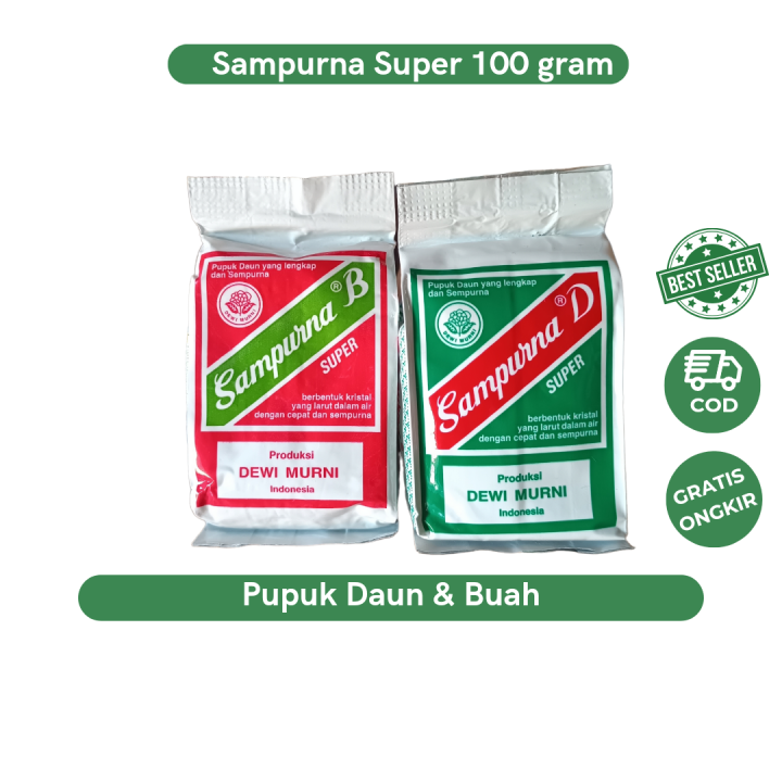 Pupuk Daun Dan Buah Sampurna D Dan Sampurna B 100gram Yang Lengkap ...