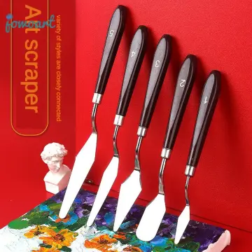 ART essentials Palette Knife Set for Oils and Acrylics - 5 Piece