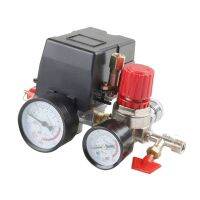 Air Compressor Pressure Switch Pressure W/Valve Control Regulators Gauge 90-120PSI 4 Port Safety Valve Air Compressor