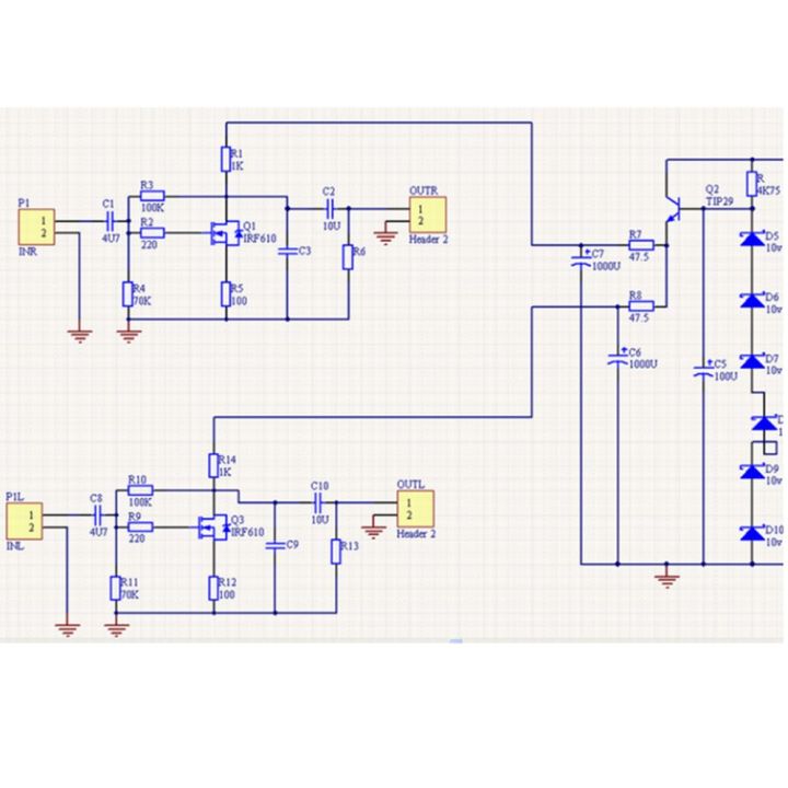 วงจรขยายกำลังสัญญาณขึ้นอยู่กับผ่านเซน-pcb-แผ่น-hifi-พรีแอมป์-diy-เปล่า