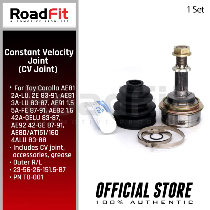 GSP Constant Velocity Joint TO001 Set for Toyota Corolla AE81, AE91