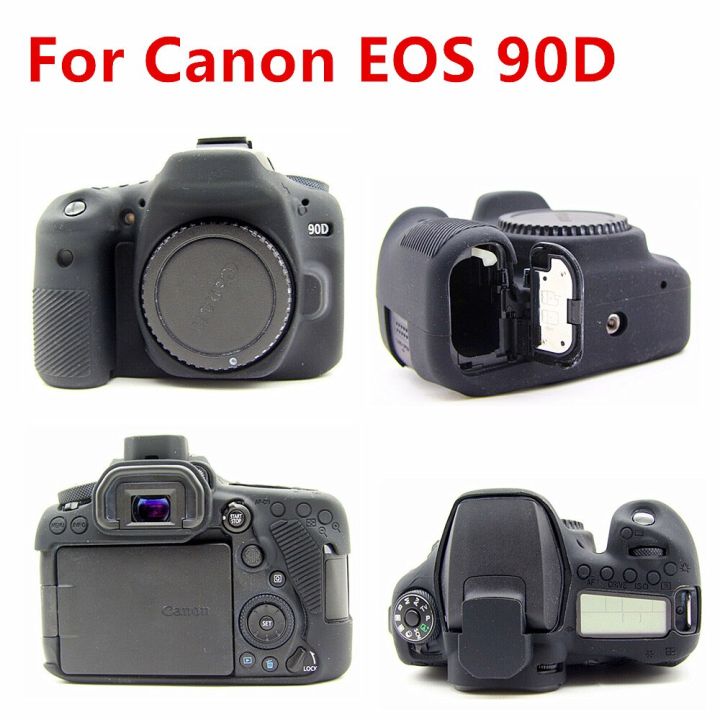 กระเป๋ากล้องเคสคลุมซิลิโคน-dslr-สำหรับ-canon-eos-r50-r-90d-850d-t8i-250d-5d-mark-iii-iv-6d-ii-6d2-5d3-5d4-1300d-800d-sl3-t6-t7i