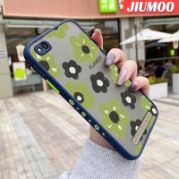 JIUMOO เคสสำหรับ Xiaomi Redmi 5 5A 5 PLus,เคสจิตรกรรมภาพการ์ตูนดอกไม้บางดีไซน์ใหม่ขอบสี่เหลี่ยมด้านข้างกันกระแทกมีน้ำค้างแข็งโปร่งใสเคสมือถือแข็งปลอกซิลิโคนคลุมทั้งหมดเคสอ่อนป้องกันกล้อง