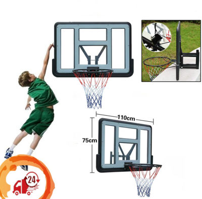 Basketball Hoop ห่วงบาสเกตบอล แขวนติดผนังขอบโลหะ ขนาด 110*75 Cm แป้นบาสติดผนัง ห่วงบาส 52 นิ้ว Basketball hoop รุ่น 007 ติดตั้งผนังได้ ติดตั้งได้ง่าย แป้นบาส แป้นบาสเกตบอล แป้นบาสเก็ตบอล แป้นบาสมาตรฐาน แป้นบาสเกตบอล แป้นบาสผู้ใหญ่