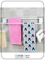 ราวตากผ้าในห้องน้ำแบบราวคู่ รุ่นไม่ต้องเจาะ ติดตั้งง่าย Dehub Towel Hanger R - S60