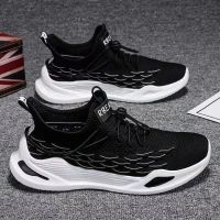 Men Sports Shoes 2023 Summer Fashion Black Casual Running Shoe Spring Breathable Mesh Sneakers Thick Bottom Non-Slip Zapatillas