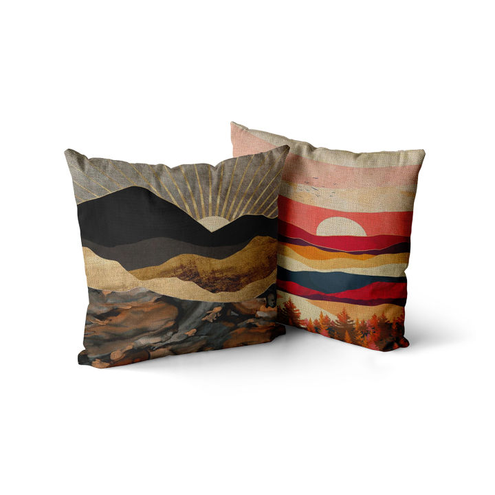 retro-sunlight-art-linen-throw-pillowcase-cushion-cover-45-45-40-40-home-decor-for-sofa-bed-pillow-cover-decorative-case