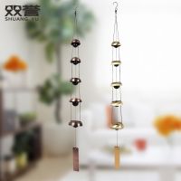 Blessing of Japanese and the pagoda five layers fengling household iron bells hang act the role of phonological clear metal restoring ancient ways