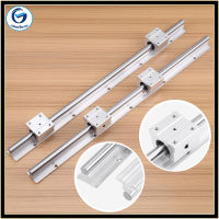 แบริ่งเชิงเส้นรางสไลด์คู่มือเพลา SBR12-500mm 12 มิลลิเมตร 2 ชิ้น + 4 ชิ้น sbr12uu Linear guide บล็อก