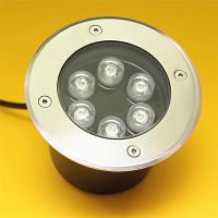 【LZ】┇№✠  Lâmpada LED subterrânea luz de inundação embutida lâmpada ao ar livre IP67 6W DC 12V AC 85-265V 6PCs