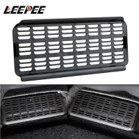 LEEPEE 2 ชิ้น/เซ็ตเครื่องปรับอากาศ Vent ฝาครอบสุทธิ Car Air Outlet ฝาครอบใต้ที่นั่งสำหรับ Tesla รุ่น 3 Anti-blocking กันฝุ่นกลับ-huangjianping