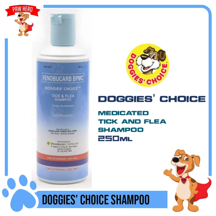 PAW HERO Doggies' Choice FENOBUCARB BPMC Tick & Flea Dog Shampoo with