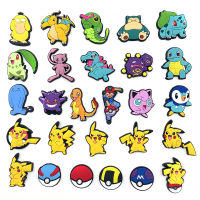 Pokemon Shoe Charms Croc อุปกรณ์ตกแต่งรองเท้าสำหรับ Clog Sandals Buckles อุปกรณ์เสริม