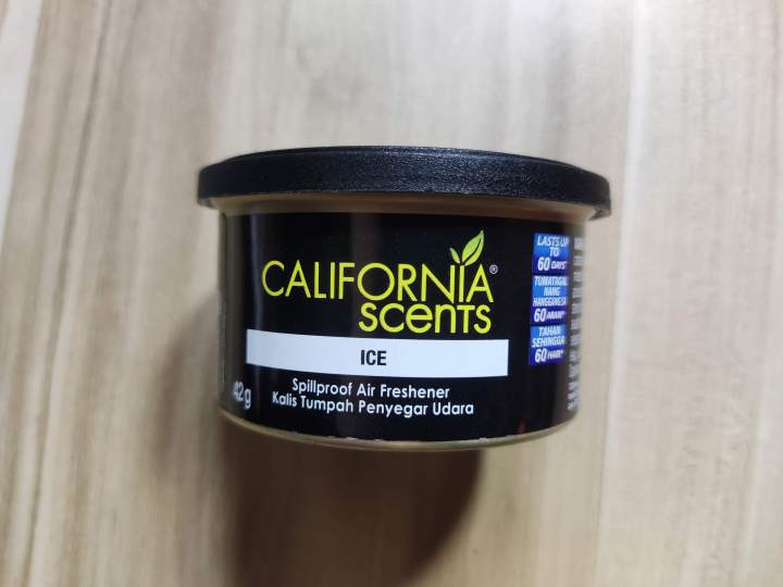 GENUINE California Scents Organic Air Freshener Black Ice 42g Lazada PH