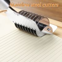 Roller Cookie Cutter Stainless Steel Non-Slip Shallot Noddle Machine Maker Cutter Chopper Slicer Pastry Tools Baking Accessories